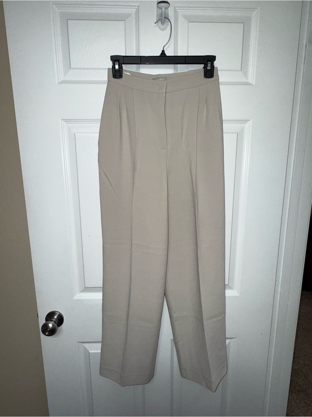 Ladies Pleated Trousers in Beige